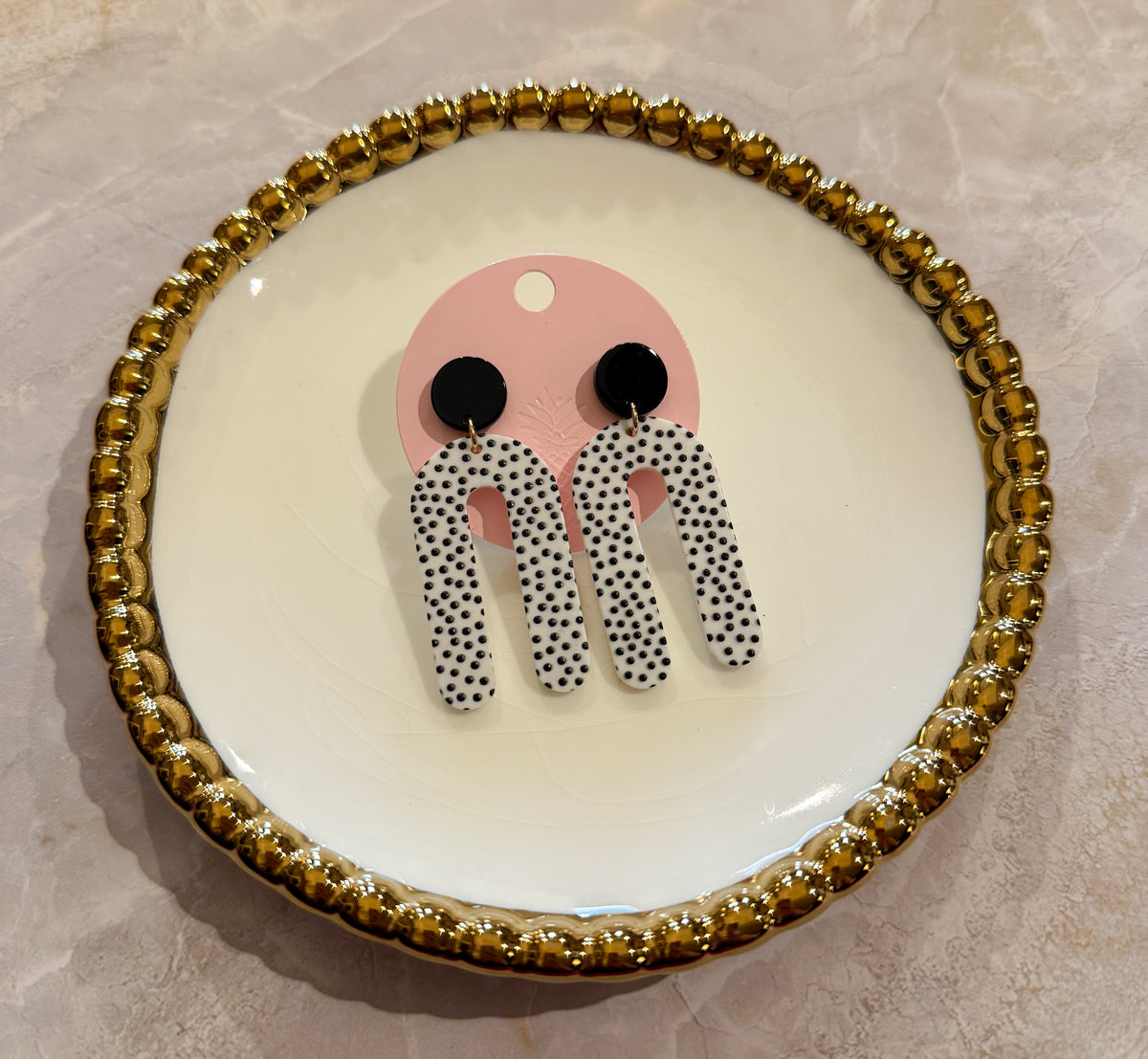 Dalmatian Earrings