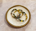 Moss & Gold Bracelet Stack