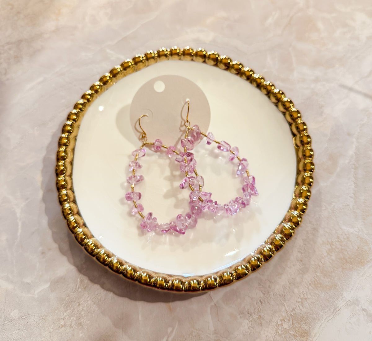 Lavender Rock Candy Earrings