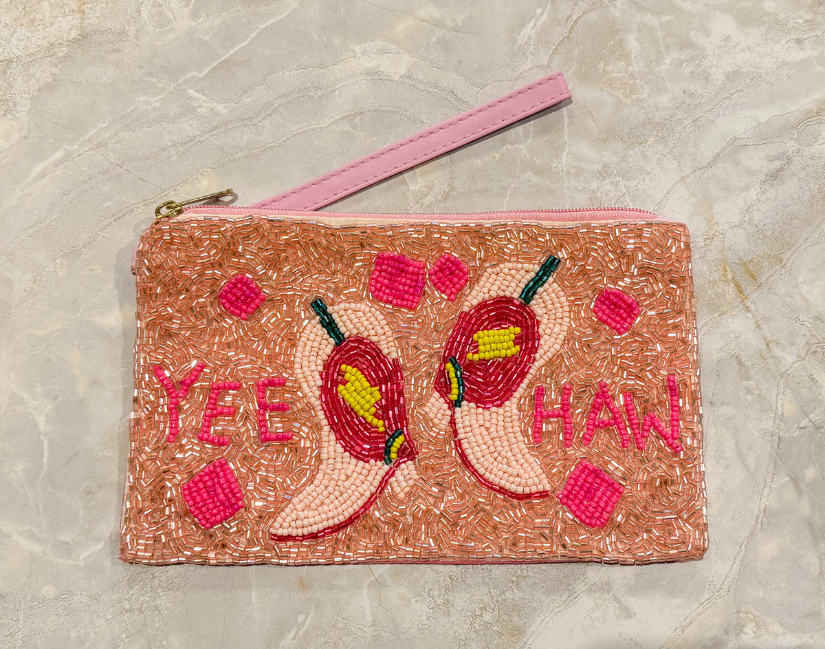 Cowgirl Beaded Wristlet