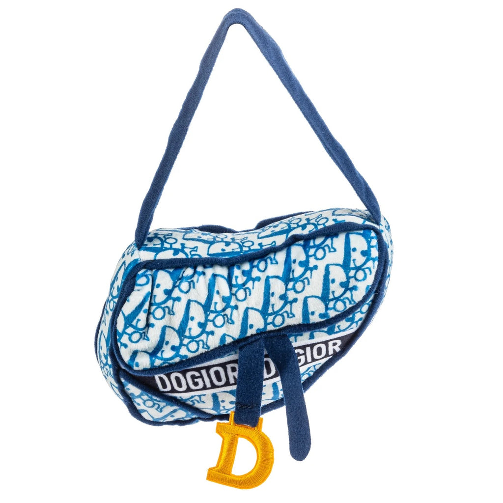 Haute Diggity Dog Navy Dogior Handbag Chew Toy