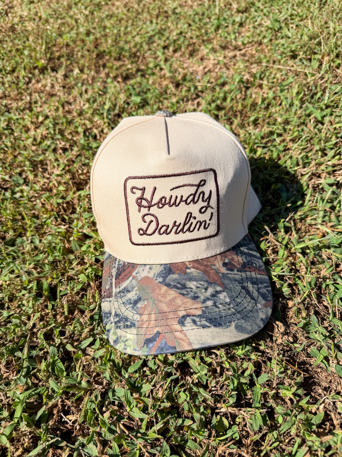 Howdy Darlin Camo Trucker Hat