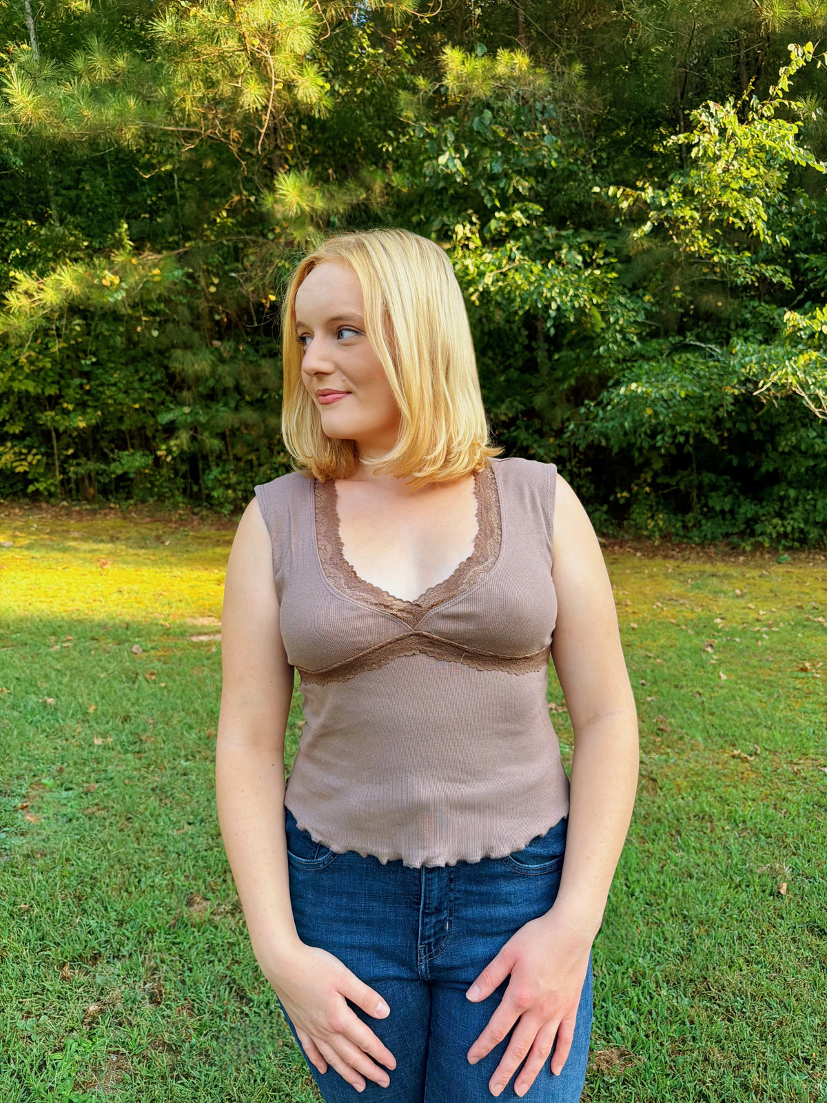 Brown Basic Top
