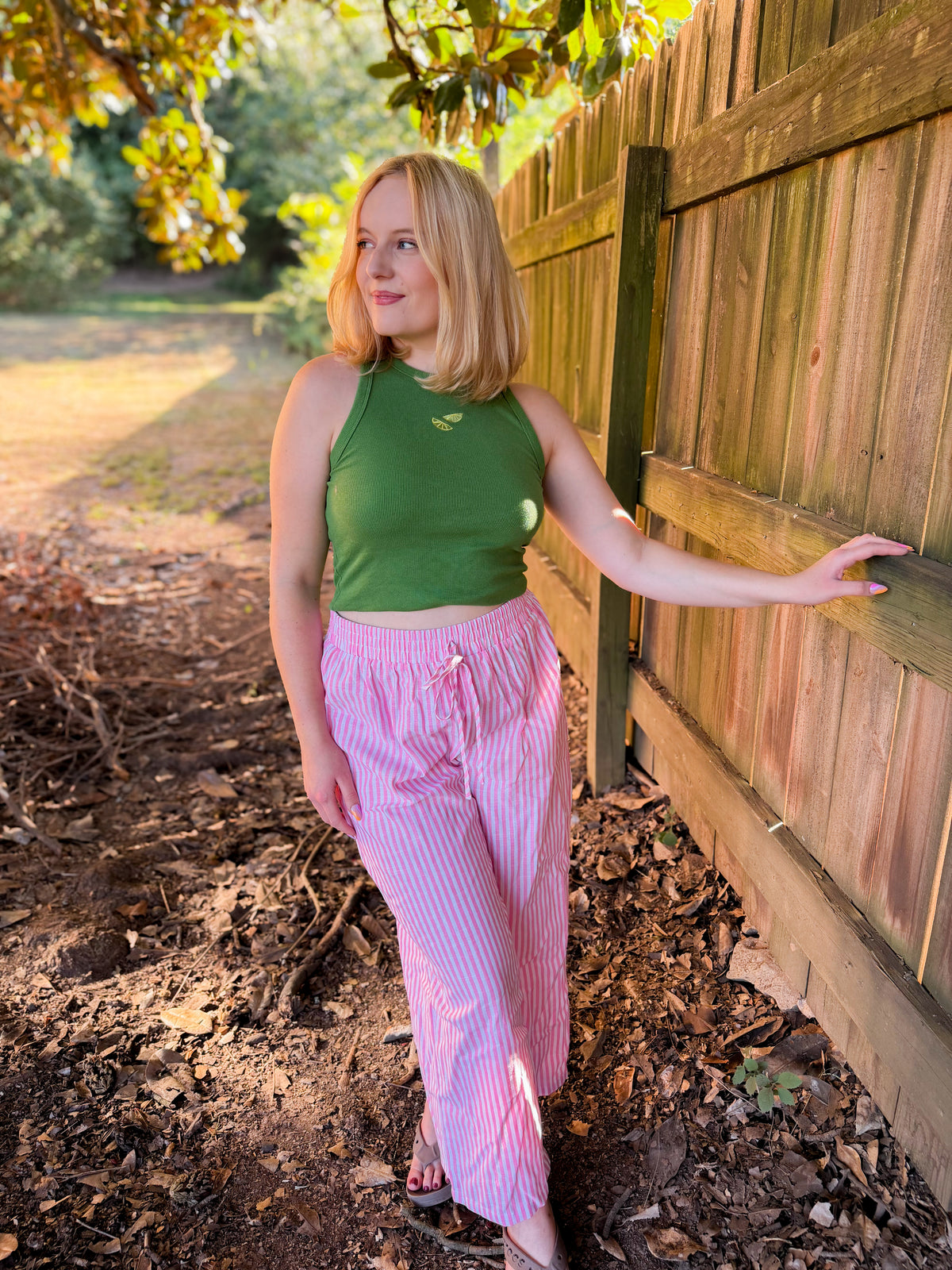 Pink Lemonade Striped Pants