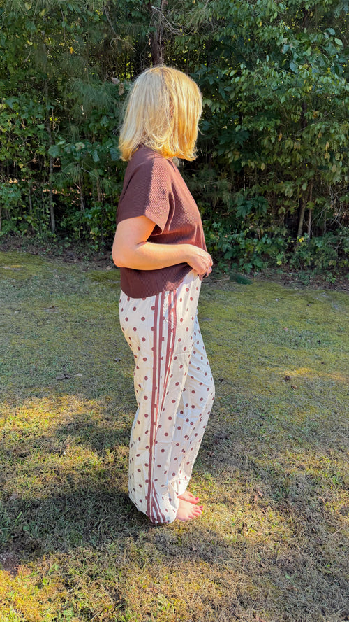Cocoa Dot Pants
